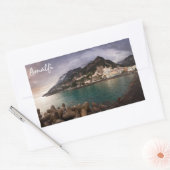 Picturesque Amalfi Coast, Italië Seaside Town Rechthoekige Sticker (Envelop)