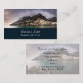Picturesque Amalfi Coast, Italië Seaside Town Visitekaartje (Voorkant / Achterkant)