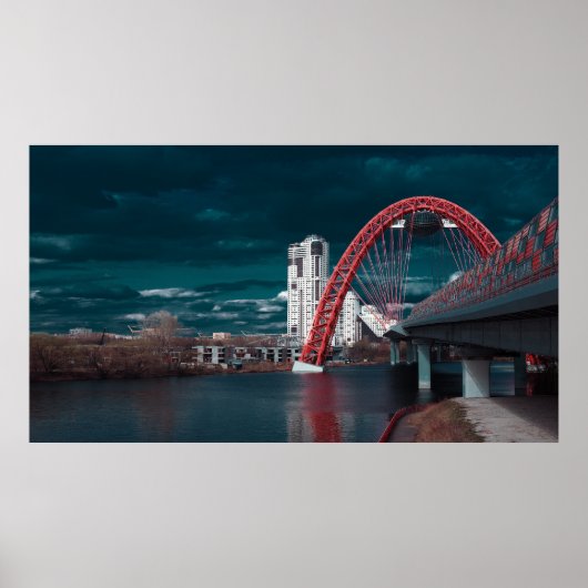 Picturesque Bridge Moskou Poster (Voorkant)