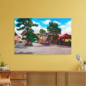 Picturesque Business District, Carmel Canvas Afdruk (Insitu (Woonkamer))