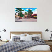 Picturesque Business District, Carmel Canvas Afdruk (Insitu (Slaapkamer))