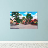 Picturesque Business District, Carmel Canvas Afdruk (Insitu (Houten vloer))