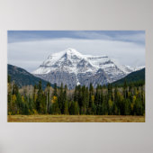 Picturesque Canadian Mountain, Mount Robson Poster (Voorkant)