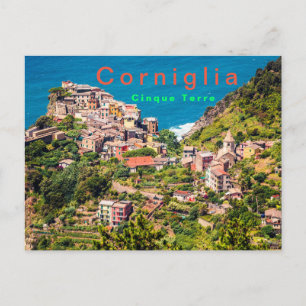 Picturesque Corniglia Cinque Terre Italië Briefkaart