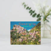 Picturesque Corniglia Cinque Terre Italië Briefkaart (Staand voorkant)