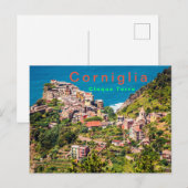Picturesque Corniglia Cinque Terre Italië Briefkaart (Voorkant / Achterkant)
