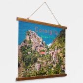 Picturesque Corniglia Cinque Terre Italië Hangend Wandkleed (Gebogen)
