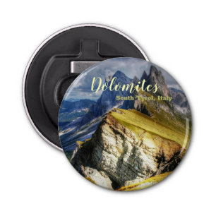 Picturesque Dolomites South Tirol Italië Button Flesopener