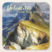 Picturesque Dolomites South Tirol Italië Kartonnen Onderzetters (Voorkant)