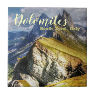 Picturesque Dolomites South Tirol Italië Tegeltje
