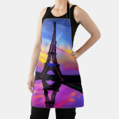 Picturesque Eiffeltoren in een gloeiende zonnebank Schort (Insitu)