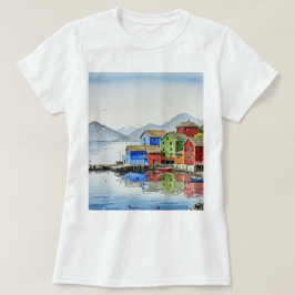 Picturesque fishing village t-shirt