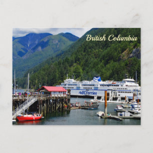 Picturesque Hoefijzer Bay in British Columbia Briefkaart