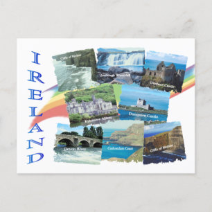 PICTURESQUE IERLAND Acht Schilderachtig Afbeelding Briefkaart