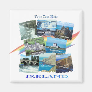 PICTURESQUE IERLAND COLLAGE - Acht Schilderachtig  Magneet