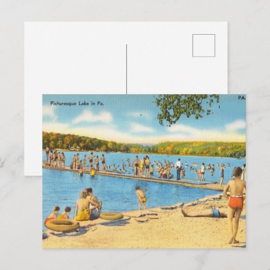  Picturesque Lake in Pennsylvania Briefkaart (Voorkant / Achterkant)