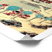 Picturesque Long Beach, Californische  stijl Poster (Hoek)