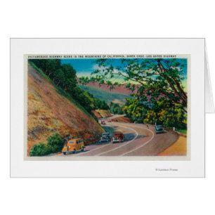 Picturesque Los Gatos Highway bij Santa Cruz