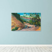 Picturesque Los Gatos Highway bij Santa Cruz Canvas Afdruk (Insitu (Houten vloer))