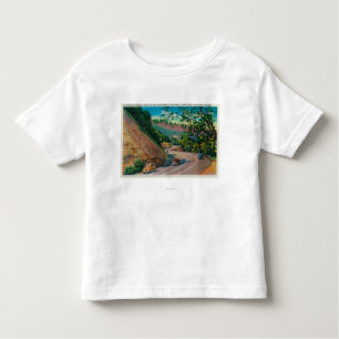 Picturesque Los Gatos Highway bij Santa Cruz Kinder Shirts