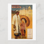  Picturesque Malaya Travel Poster Briefkaart (Voorkant)