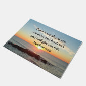 PICTURESQUE MATTHEW 11-INCH 28 SCRIPTURE VERSE DEURMAT (Schuin)