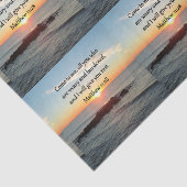 PICTURESQUE MATTHEW 11-INCH 28 SCRIPTURE VERSE TISSUEPAPIER (Detail)