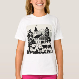 Picturesque mountain scenery t-shirt