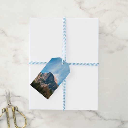 Picturesque Mountains Cadeaulabel (Met Touw)