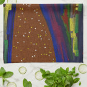 Picturesque Multicolored Landscape Kitchen Towel Theedoek (Gevouwen)