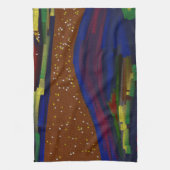 Picturesque Multicolored Landscape Kitchen Towel Theedoek (Verticaal)