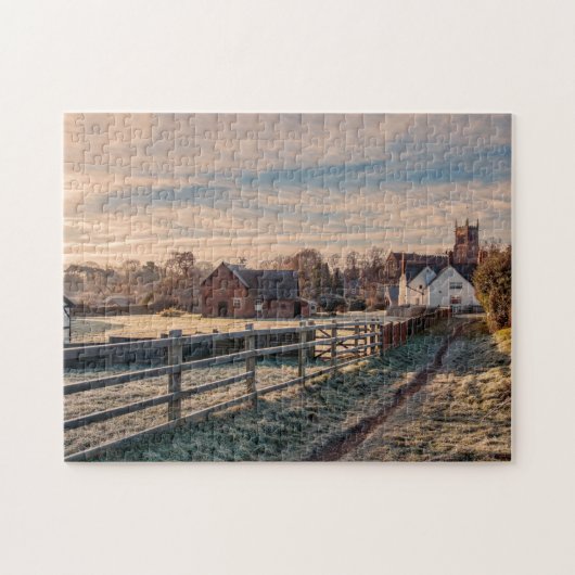 Picturesque Rural English Country Scene Legpuzzel (Horizontaal)