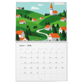 Picturesque rural landscape kalender (Mar 2026)