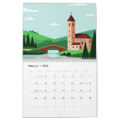 Picturesque rural landscape kalender (Feb 2026)