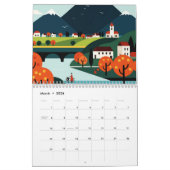 Picturesque rural landscape kalender (Mar 2026)