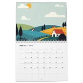 Picturesque rural landscape kalender (Feb 2026)