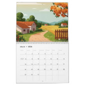 Picturesque rural landscape kalender (Mar 2026)