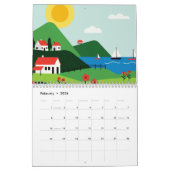Picturesque rural landscape kalender (Feb 2026)