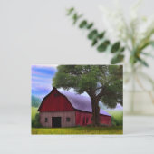 Picturesque Rustic Autumn Maple Leaves Briefkaart (Staand voorkant)