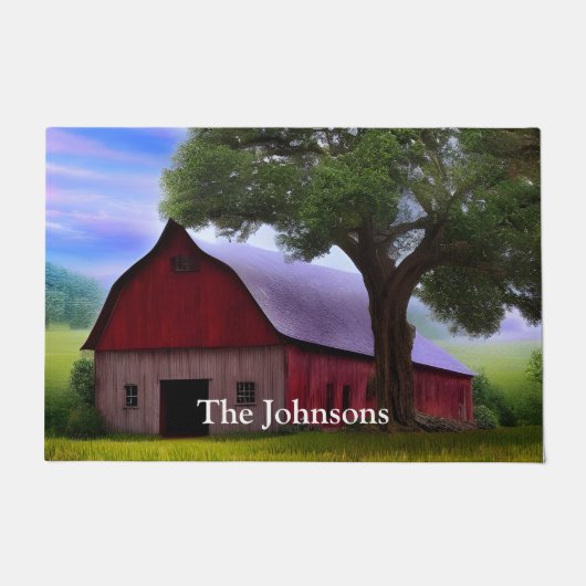 Picturesque Rustic Autumn Maple Leaves Deurmat (Voorkant)