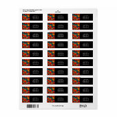 Picturesque Rustic Autumn Maple Leaves Etiket (Full Sheet)