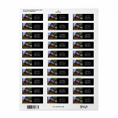 Picturesque Rustic Autumn Maple Leaves Etiket (Full Sheet)