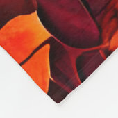 Picturesque Rustic Autumn Maple Leaves Fleece Deken (Hoek)