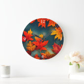Picturesque Rustic Autumn Maple Leaves Grote Klok (Huis)