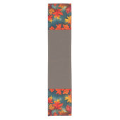 Picturesque Rustic Autumn Maple Leaves Korte Tafelloper (Voorkant)