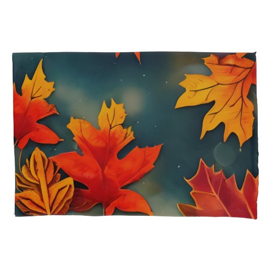 Picturesque Rustic Autumn Maple Leaves Kussensloop (Voorkant)