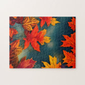 Picturesque Rustic Autumn Maple Leaves Legpuzzel (Horizontaal)