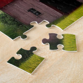 Picturesque Rustic Autumn Maple Leaves Legpuzzel (Zijkant)