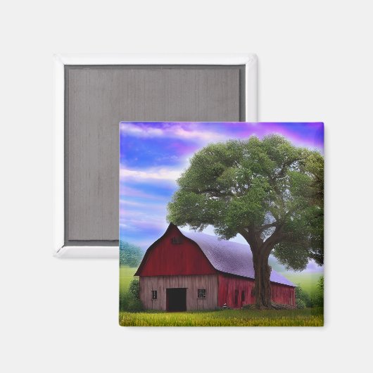 Picturesque Rustic Autumn Maple Leaves Magneet (Voorkant / Achterkant)