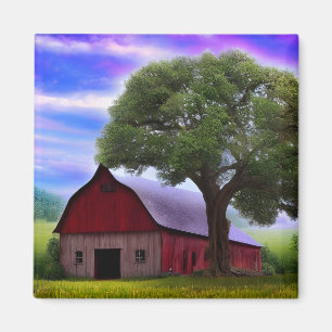 Picturesque Rustic Autumn Maple Leaves Magneet